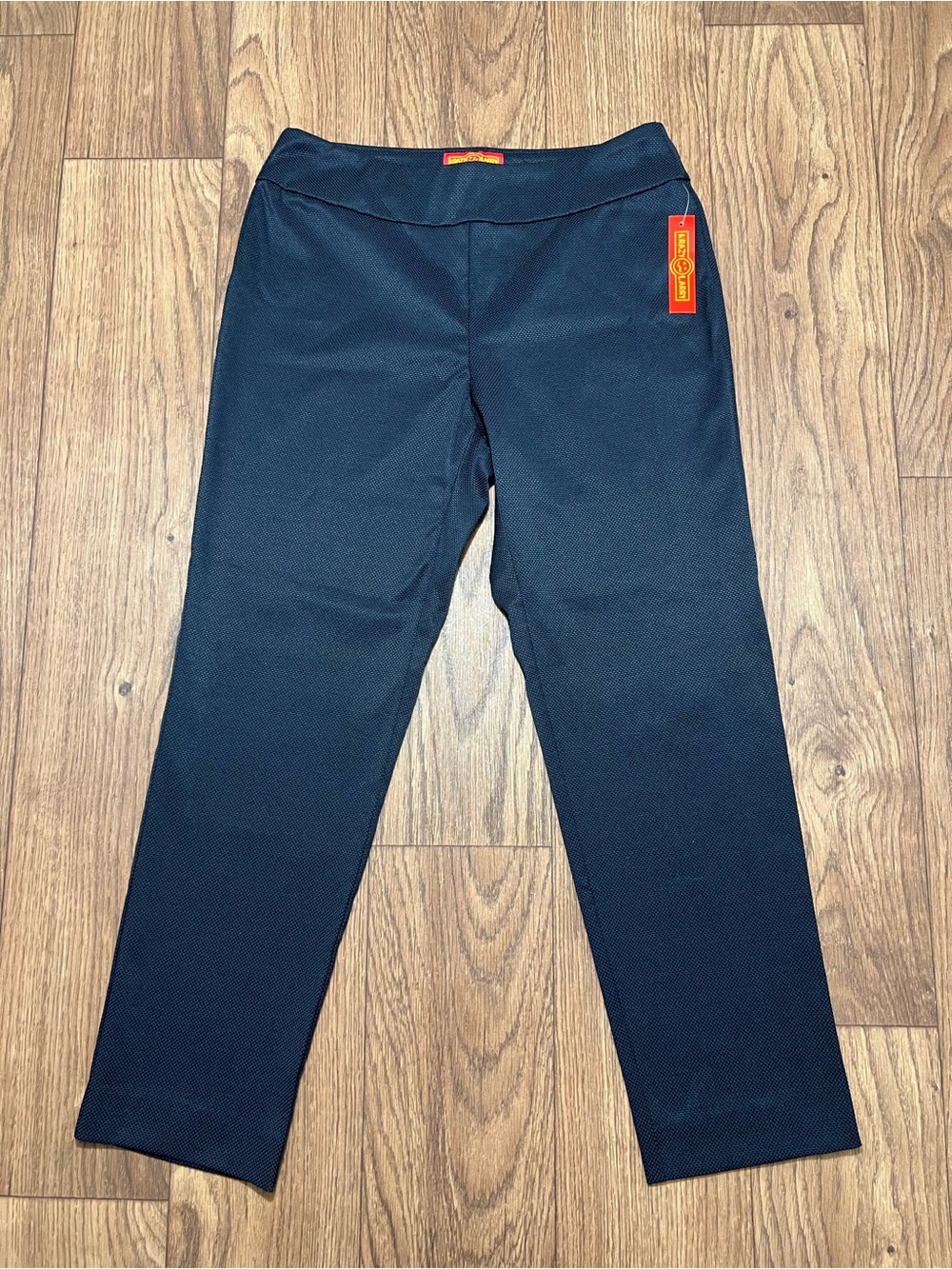 NWT Krazy Larry P807 Pique Ankle Pull On Pant - Navy Color Size 10 (30x28)